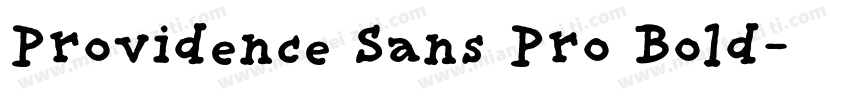 Providence Sans Pro Bold字体转换